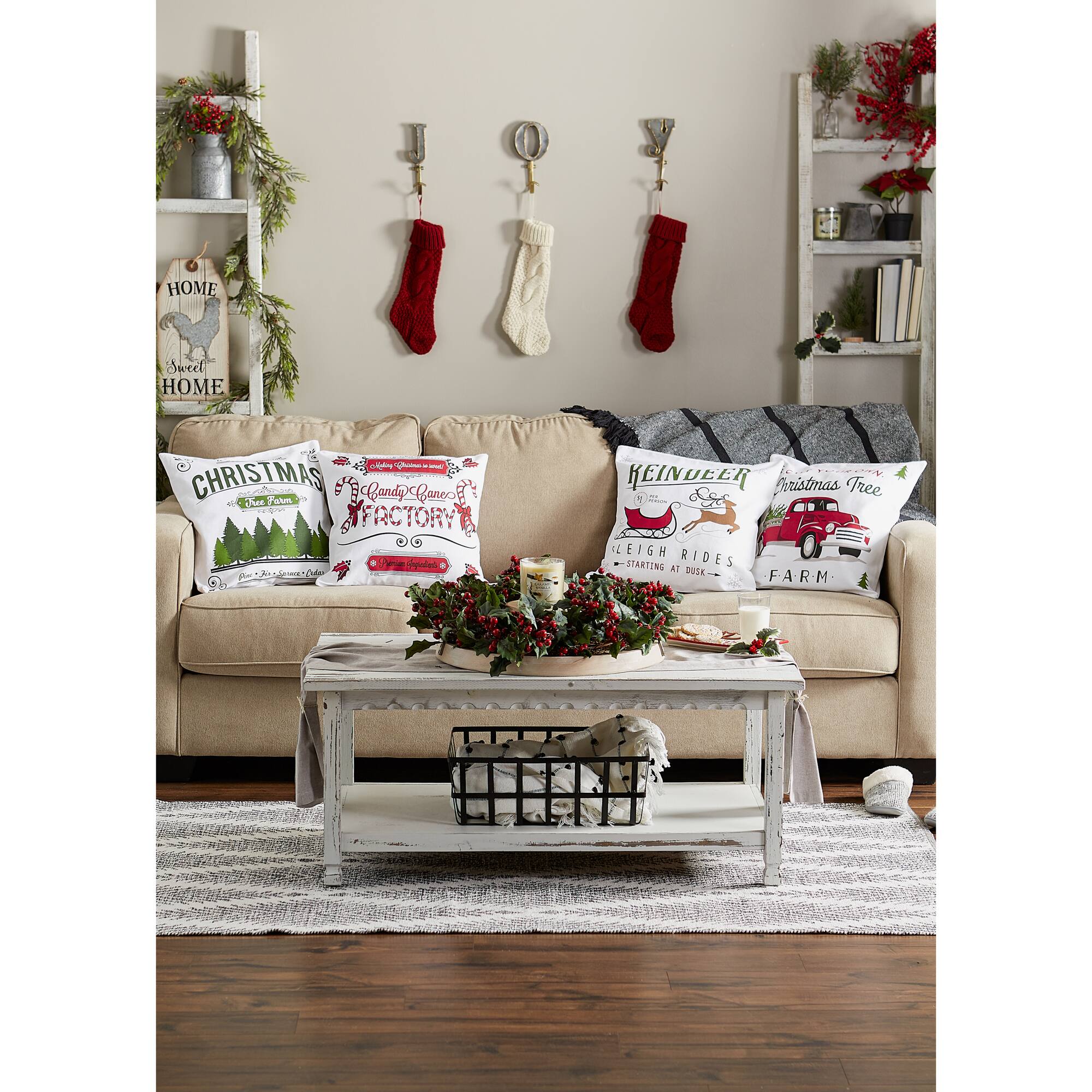 DII® Christmas Prints Pillow Cover Set